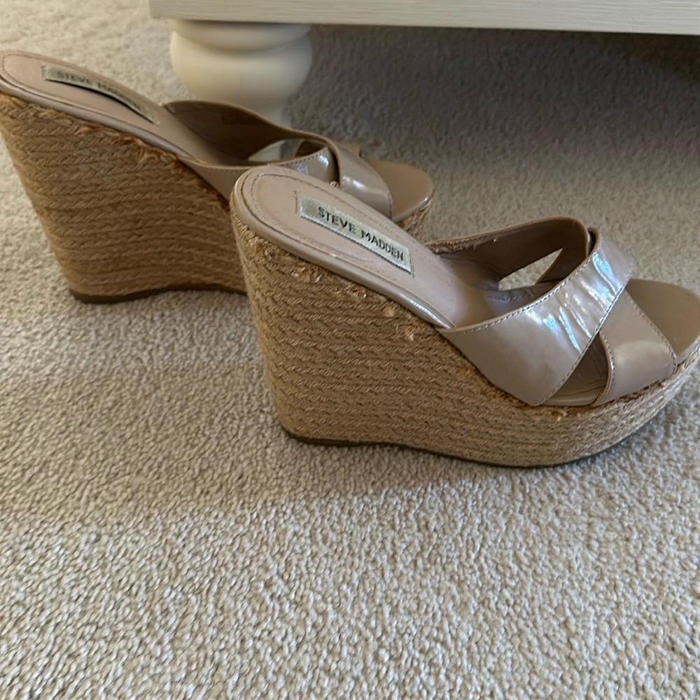 Leather Steve Madden espadrille sandals